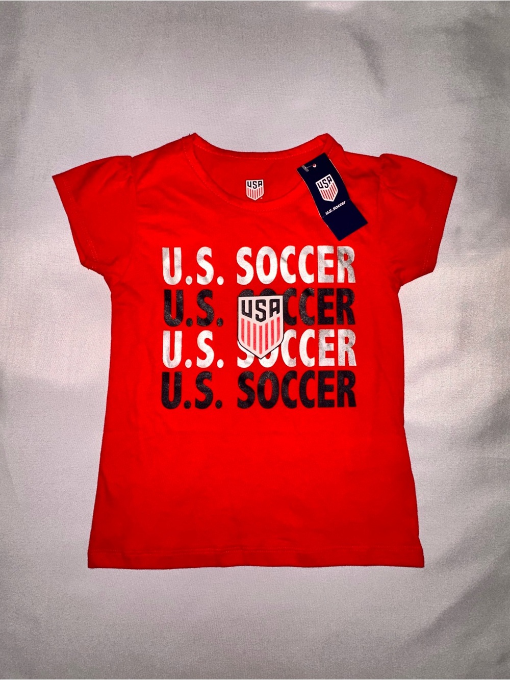 Girl’s USA Soccer Red Graphic Tee
